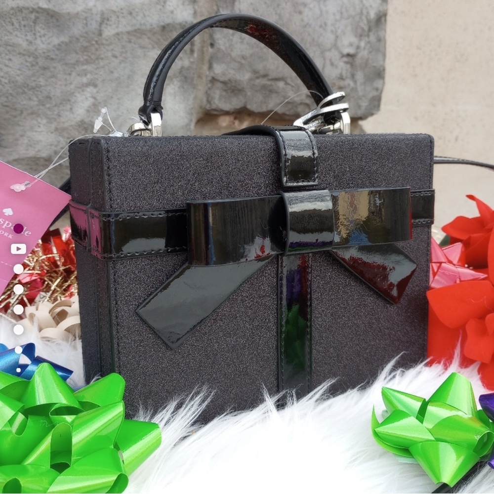 Kate Spade Black Wrapping Party Gift Box Novelty Bag